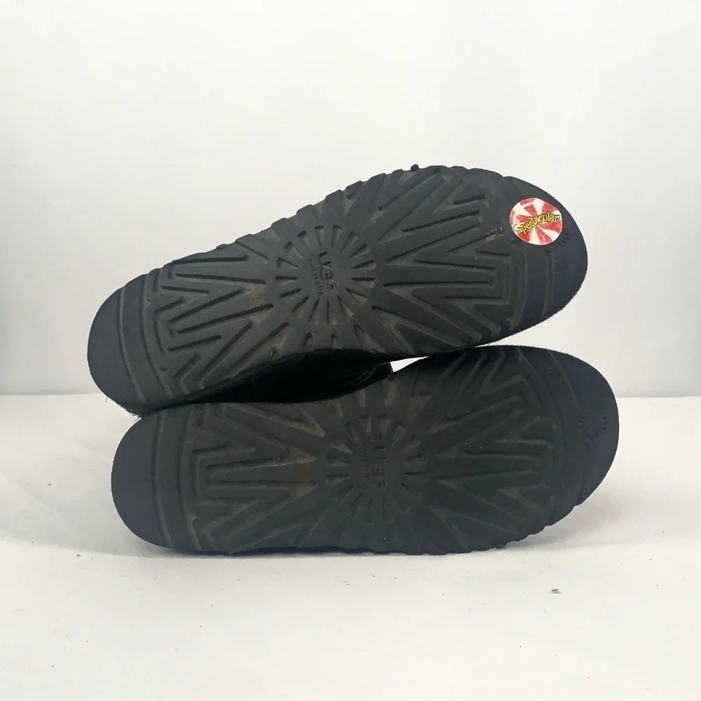 Ugg Suede Button Side‎ Boots in Black Size 6